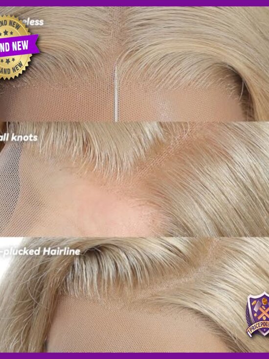 Human Hair Lace Front Wig Glueless Pre-Plucked Body Wave 250% Density main image 3